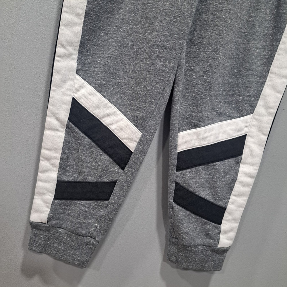 Victoria's Secret PINK Sz LARGE Gray White Pull‎ On Jogger Sweatpants Y2K - Picture 4 of 6